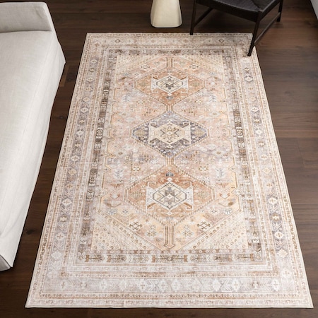 Nuloom Bathsheba Vintage Medallion Machine Washable Area Rug 2ft 6in x 8ft HJEL07A-2608